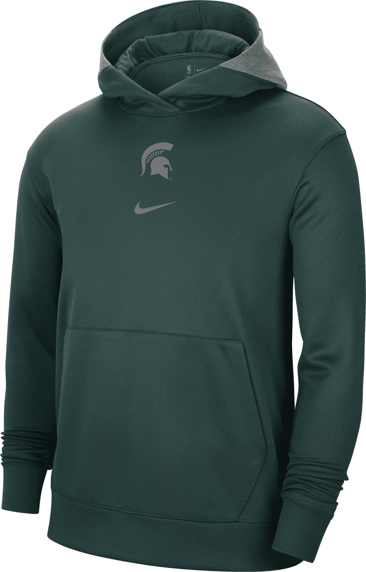 Nike Men's Michigan State Spartans Green Spotlight Basketball Pullover Hoodie