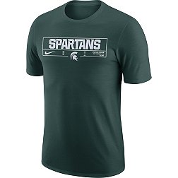 Nike Men's Michigan State Spartans Green Cotton Football Stadium T-Shirt