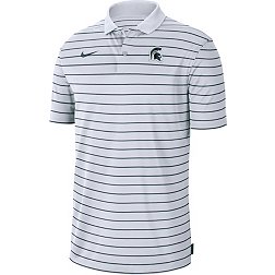 Nike Men's Michigan State Spartans White Football Sideline Victory Dri-FIT Polo
