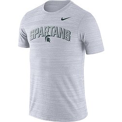 Nike Men's Michigan State Spartans White Dri-FIT Velocity Football T-Shirt