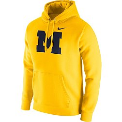 Nike Men's Michigan Wolverines Maize Club Fleece Pullover Hoodie