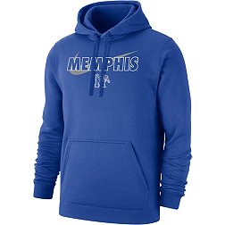 Nike Men's Memphis Tigers Blue Club Fleece Wordmark Pullover Hoodie
