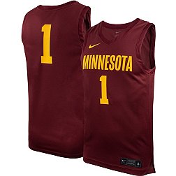 Nike Men's Minnesota Golden Gophers #1 Maroon Replica Basketball Jersey