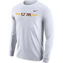 Nike Men's Minnesota Golden Gophers White U of M Core Cotton Long Sleeve T-Shirt