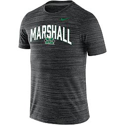 Nike Men's Marshall Thundering Herd Black Dri-FIT Velocity Legend Football Sideline Team Issue T-Shirt