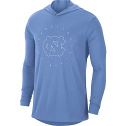 Nike Men's North Carolina Tar Heels Carolina Blue Dri-FIT Logo Long Sleeve Hoodie T-Shirt
