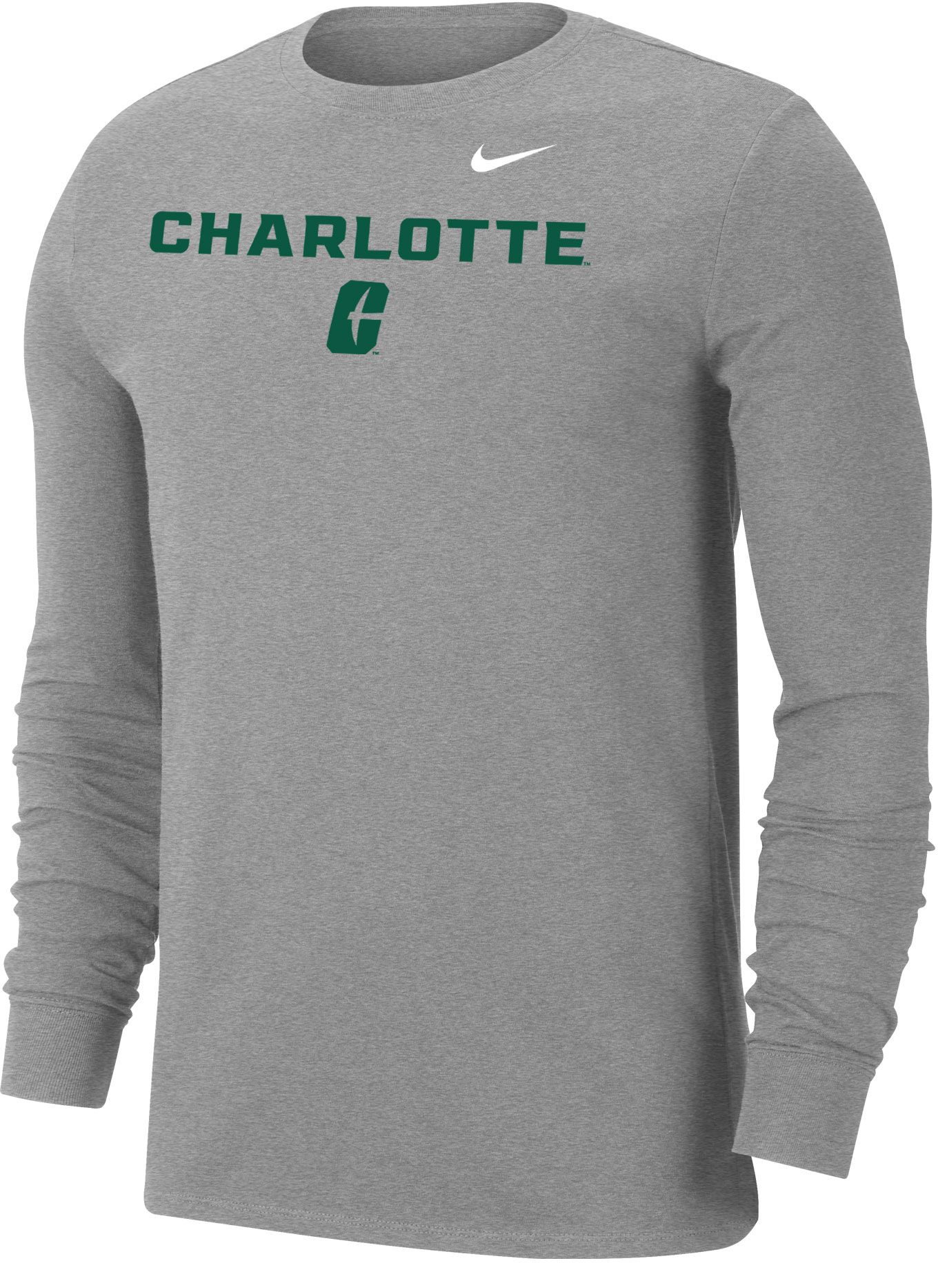 Men's Champion Green Charlotte 49ers Jersey Long Sleeve T-Shirt