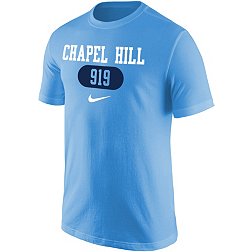 Nike Men's North Carolina Tar Heels Carolina Blue Chapel Hill 919 Area Code T-Shirt