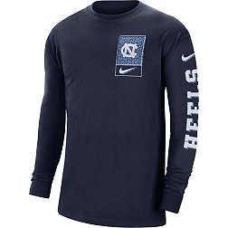 Nike Men's North Carolina Tar Heels Navy Max90 Long Sleeve T-Shirt