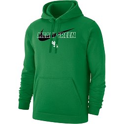 Nike Men's North Texas Mean Green Green Club Fleece Wordmark Pullover Hoodie