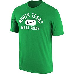 Nike Men's North Texas Mean Green Dri-FIT Cotton Swoosh in Pill Green T-Shirt