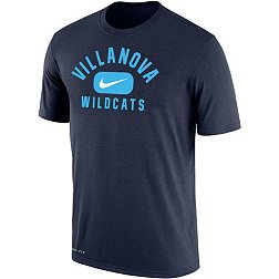 Nike Men's Villanova Wildcats Navy Dri-FIT Cotton Swoosh in Pill T-Shirt