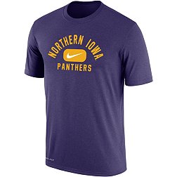 Nike Men's Northern Iowa Panthers  Purple Dri-FIT Cotton Swoosh in Pill T-Shirt