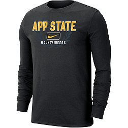 Nike Men's Appalachian State Mountaineers Black Dri-FIT Cotton Name Drop Long Sleeve T-Shirt