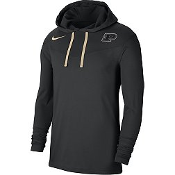 Nike Men's Purdue Boilermakers Black Dri-FIT Hoodie T-Shirt