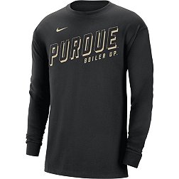 Nike Men's Purdue Boilermakers Black Max90 Boiler Up Long Sleeve T-Shirt