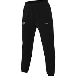 Nike Men's Purdue Boilermakers Black Dri-FIT Spotlight Basketball Fleece Pants