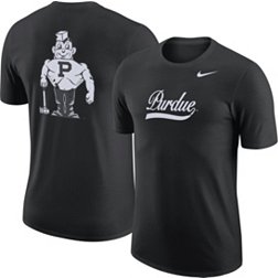 Nike Men's Purdue Boilermakers Black Vault Wordmark T-Shirt