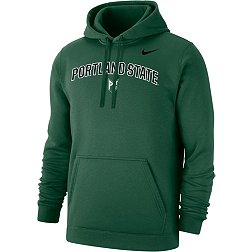 Nike Men's Portland State Vikings Green Club Fleece Wordmark Pullover Hoodie