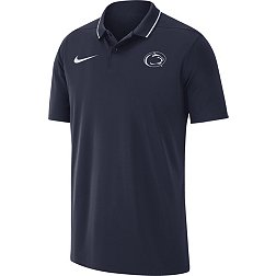 Nike Men's Penn State Nittany Lions Blue Dri-FIT Football Sideline Coaches Polo