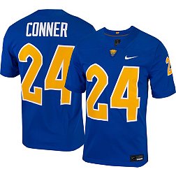 Nike Men's Pitt Panthers James Conner #24 Blue Untouchable Game Football Jersey