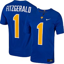 Nike Men's Pitt Panthers Larry Fitzgerald #1 Blue Untouchable Game Football Jersey