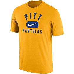 Nike Men's Pitt Panthers Gold Dri-FIT Cotton Swoosh in Pill T-Shirt