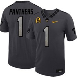 Nike Men's Pitt Panthers #1 Steel Grey Alternate Dri-FIT Game Football Jersey