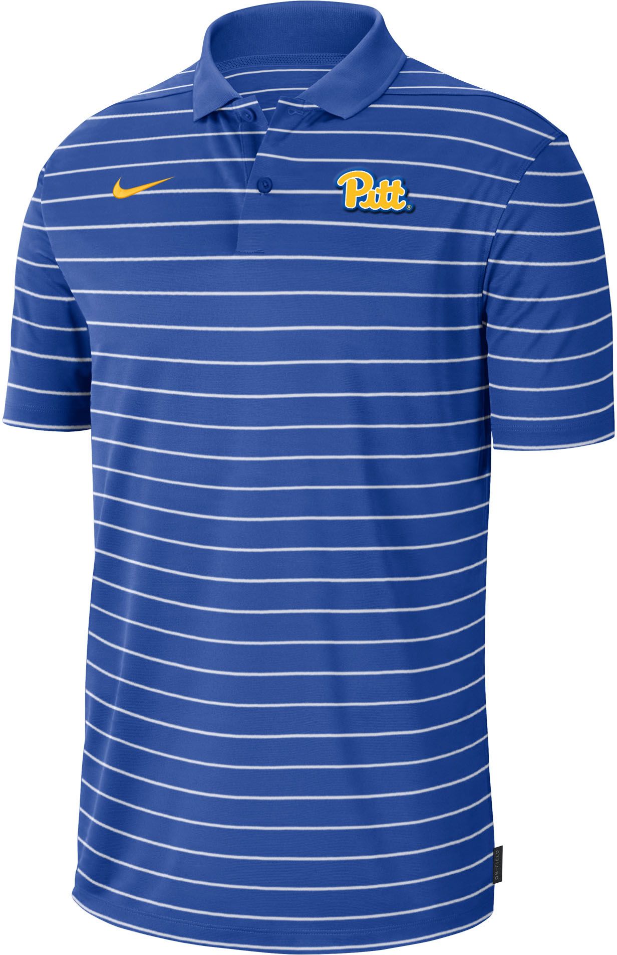 Nike / Men's Pitt Panthers Blue Football Sideline Victory Dri-FIT Polo