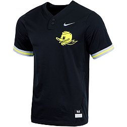Nike Men's Oregon Ducks Black Two Button Replica Baseball Jersey