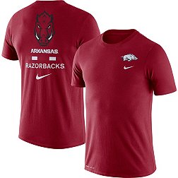 Nike Men's Arkansas Razorbacks Cardinal Dri-FIT Cotton DNA T-Shirt