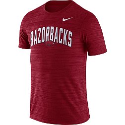 Nike Men's Arkansas Razorbacks Cardinal Dri-FIT Velocity Football T-Shirt
