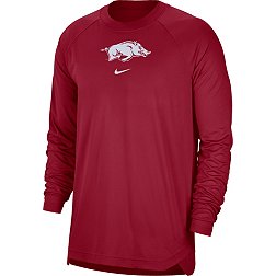 Nike Men's Arkansas Razorbacks Cardinal Spotlight Basketball Dri-FIT Long Sleeve T-Shirt