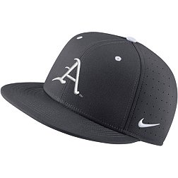 Nike Men's Arkansas Razorbacks Grey Aero True Baseball Fitted Hat