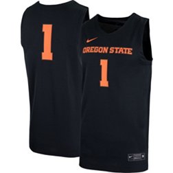 Nike Men's Oregon State Beavers #1 Black Replica Basketball Jersey