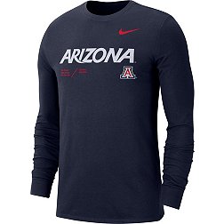 Nike Men's Arizona Wildcats Navy Dri-FIT Cotton Long Sleeve T-Shirt