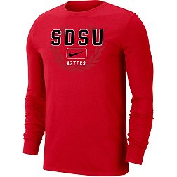 Nike Men's San Diego State Aztecs Scarlet Dri-FIT Cotton Name Drop Long Sleeve T-Shirt