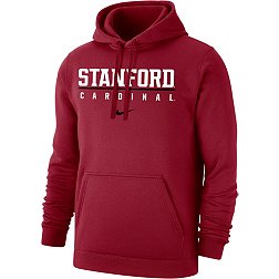 Nike Men's Stanford Cardinal Club Fleece Wordmark Pullover Cardinal Hoodie