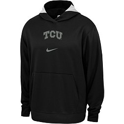 Nike Men's TCU Horned Frogs Black Spotlight Basketball Dri-FIT Pullover Hoodie
