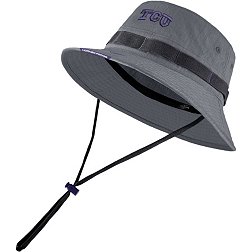 Nike Men's TCU Horned Frogs Grey Dry Football Sideline Bucket Hat