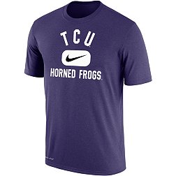 Nike Men's TCU Horned Frogs Purple Dri-FIT Cotton Swoosh in Pill T-Shirt
