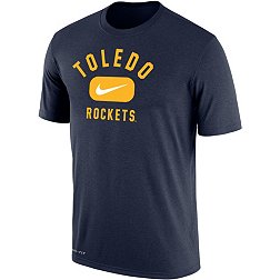 Nike Men's Toledo Rockets Midnight Blue Dri-FIT Cotton Swoosh in Pill T-Shirt