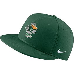 Nike Men's Tulane Green Wave Olive Green Aero True Baseball Fitted Hat