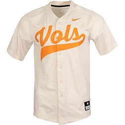 Nike Men's Tennessee Volunteers Natural Full Button Replica Baseball Jersey