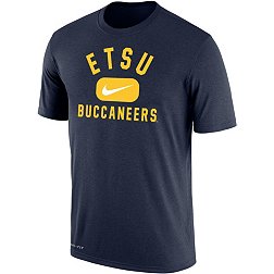 Nike Men's East Tennessee State Buccaneers Navy Dri-FIT Cotton Swoosh in Pill T-Shirt