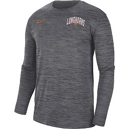 Nike Men's Texas Longhorns Black Dri-FIT Velocity Football Sideline Long Sleeve T-Shirt