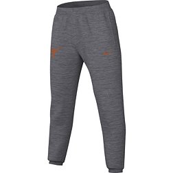 Nike Men's Texas Longhorns Grey Dri-FIT Spotlight Basketball Fleece Pants