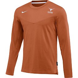 Nike Men's Texas Longhorns Burnt Orange Dri-FIT Crew Long Sleeve T-Shirt