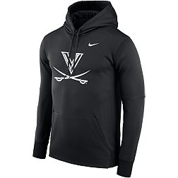 Nike Men's Virginia Cavaliers Dark Mode 2.0 Black Therma Performance Pullover Hoodie