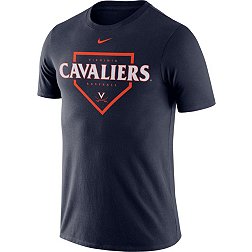 Nike Men's Virginia Cavaliers Blue Dri-FIT Cotton Baseball Plate T-Shirt